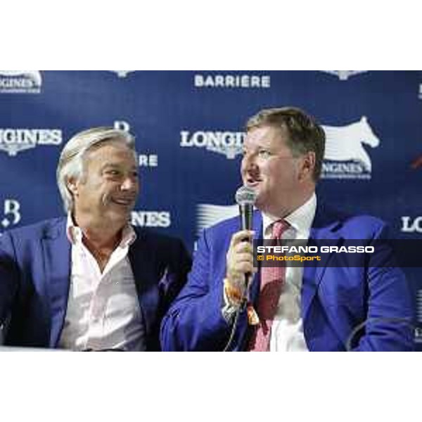 LGCT of Cannes - Grand prix - Press conference - Jan Tops (President and Founder of LGCT and GCL) and Francois Bourey - Cannes, Stade des Hesperyde - 10 June 2017 - ph.Mario Grassia/LGCT