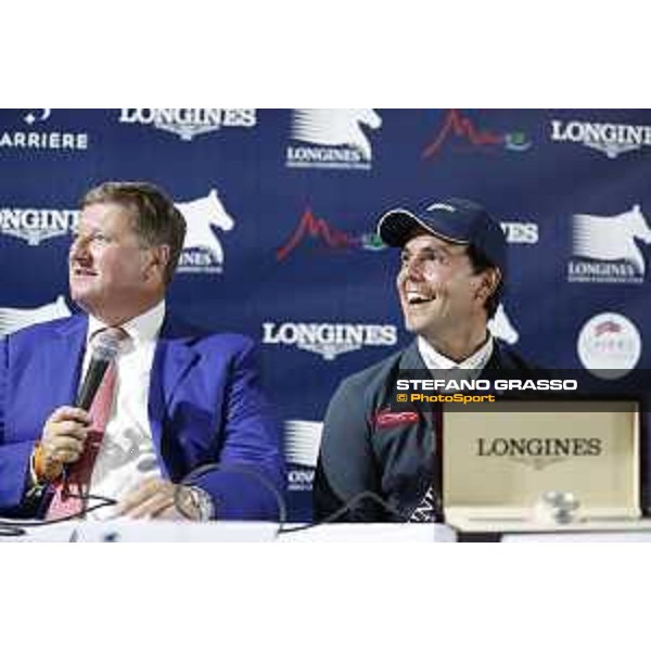 LGCT of Cannes - Grand prix - Press conference - Sergio Alvarez Moya and Jan Tops - Cannes, Stade des Hesperyde - 10 June 2017 - ph.Mario Grassia/LGCT