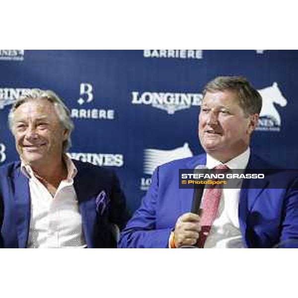LGCT of Cannes - Grand prix - Press conference - Jan Tops (President and Founder of LGCT and GCL) and Francois Bourey - Cannes, Stade des Hesperyde - 10 June 2017 - ph.Mario Grassia/LGCT