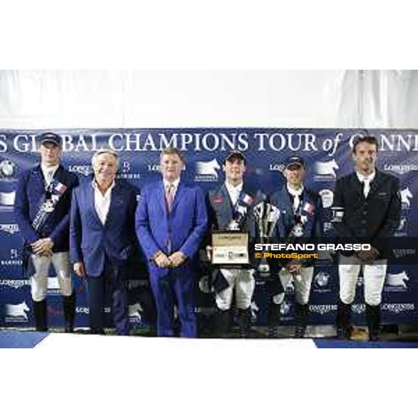LGCT of Cannes - Grand prix - Press conference - Daniel Deusser, Francois Bourey, Jan Tops, Sergio Alvarez Moya, Simon Delestre and Harrie Smolders - Cannes, Stade des Hesperyde - 10 June 2017 - ph.Mario Grassia/LGCT