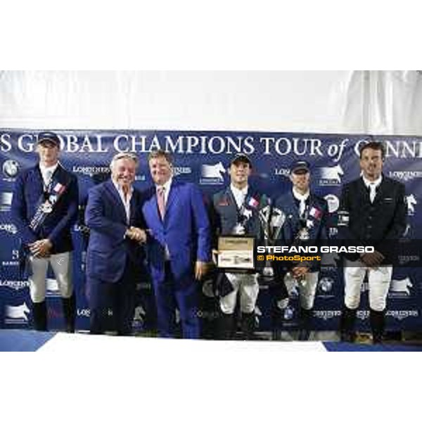 LGCT of Cannes - Grand prix - Press conference - Daniel Deusser, Francois Bourey, Jan Tops, Sergio Alvarez Moya, Simon Delestre and Harrie Smolders - Cannes, Stade des Hesperyde - 10 June 2017 - ph.Mario Grassia/LGCT
