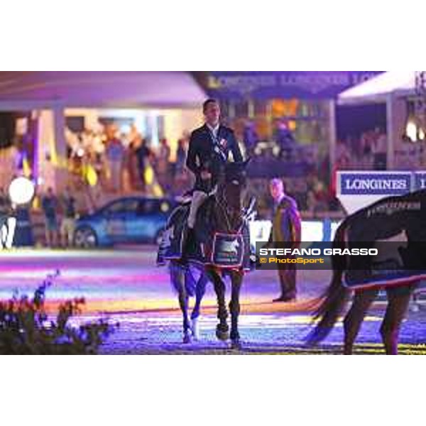 LGCT of Cannes - Grand prix - Prize giving ceremony - Daniel Deusser on SX Hidalgo v. parades after during lap of honour - Cannes, Stade des Hesperyde - 10 June 2017 - ph.Mario Grassia/LGCT