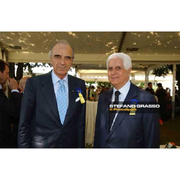on. MArio Pescante and dott. Enzo Mei Premio Presidente della Repubblica Rome Capannelle 16th may 2004 ph. Stefano Grasso