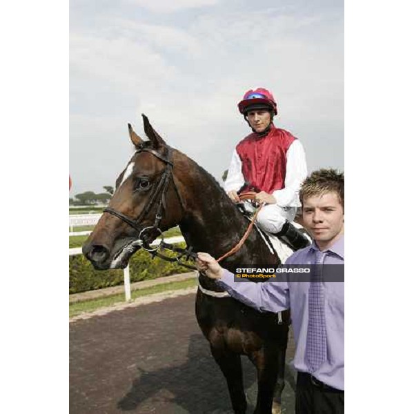 Eddy Ahern comes back on Zar Solitario after winning the Premio Botticelli Roma, 30 aprile 2007 ph. Stefano Grasso