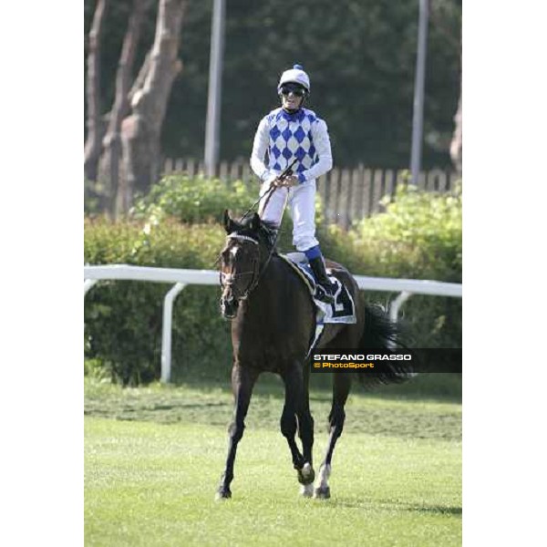 Mirco Demuro come back on Distan way after winning the Premio Presidente della Repubblica At the Races Rome, 13th may 2007 ph. Stefano Grasso