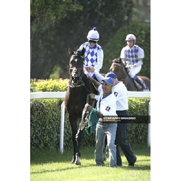 Mirco Demuro come back on Distan way after winning the Premio Presidente della Repubblica At the Races Rome, 13th may 2007 ph. Stefano Grasso