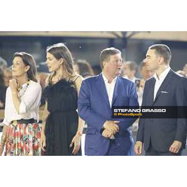 LGCT of Monaco - Grand Prix - Prize giving ceremony - H.R.H. Princess Caroline of Monaco, Princess Charlotte, Jan Tops and Lars Windhorst - Monaco, Port Hercule - 24 June 2017 - ph.Stefano Grasso/LGCT