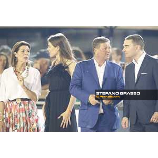 LGCT of Monaco - Grand Prix - Prize giving ceremony - H.R.H. Princess Caroline of Monaco, Princess Charlotte, Jan Tops and Lars Windhorst - Monaco, Port Hercule - 24 June 2017 - ph.Stefano Grasso/LGCT