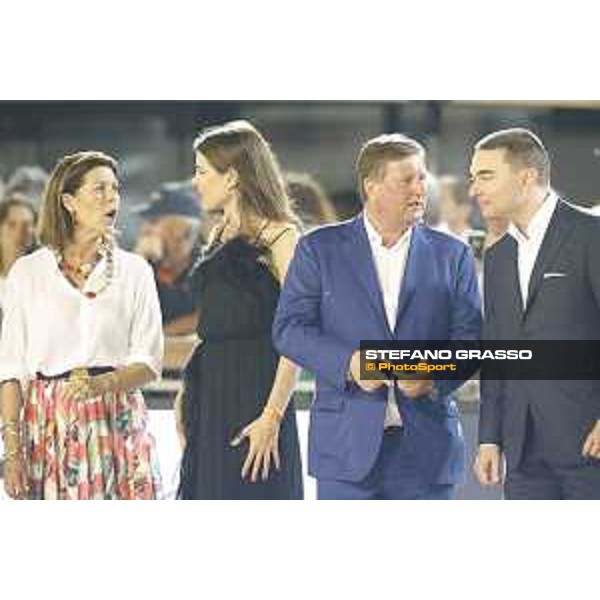 LGCT of Monaco - Grand Prix - Prize giving ceremony - H.R.H. Princess Caroline of Monaco, Princess Charlotte, Jan Tops and Lars Windhorst - Monaco, Port Hercule - 24 June 2017 - ph.Stefano Grasso/LGCT