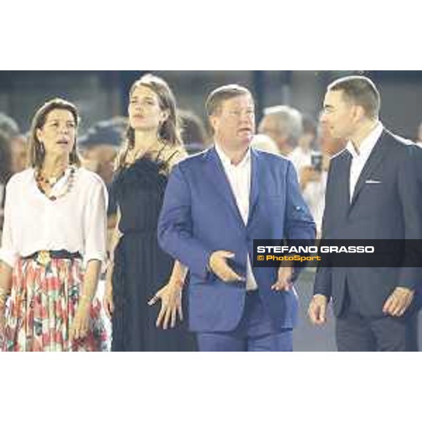 LGCT of Monaco - Grand Prix - Prize giving ceremony - H.R.H. Princess Caroline of Monaco, Princess Charlotte, Jan Tops and Lars Windhorst - Monaco, Port Hercule - 24 June 2017 - ph.Stefano Grasso/LGCT