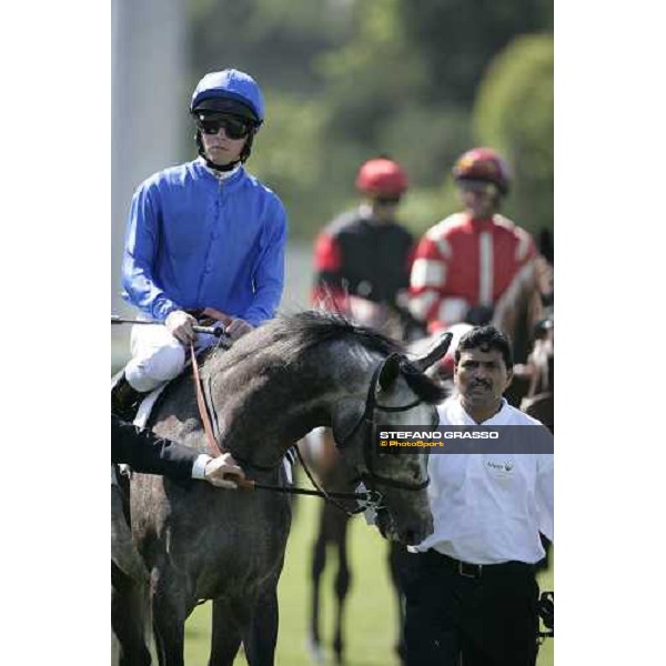 Kerrin McEvoy on Cherry Mix before the start of Gran Premio Presidente della Repubblica 2007 Rome, 13th may 2007 ph. Stefano Grasso