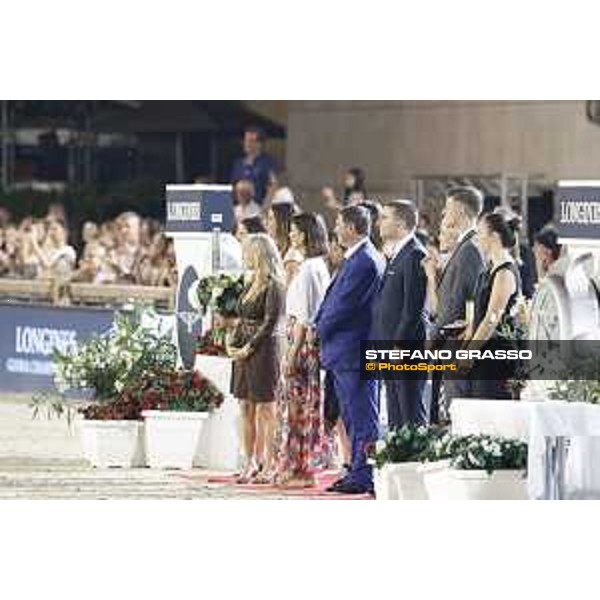 LGCT of Monaco - Grand Prix - Prize giving ceremony - H.R.H. Princess Caroline of Monaco, Princess Charlotte, Jan Tops and Lars Windhorst - Monaco, Port Hercule - 24 June 2017 - ph.Stefano Grasso/LGCT