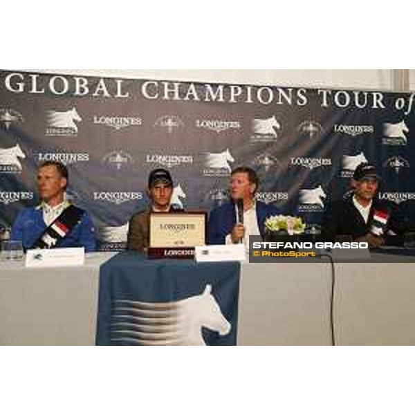 LGCT of Monaco - Grand Prix - Press conference - Christian Ahlmann, Alberto Zorzi, Jan Tops and Kevin Staut - Monaco, Port Hercule - 24 June 2017 - ph.Stefano Grasso/LGCT
