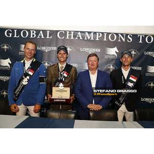 LGCT of Monaco - Grand Prix - Press conference - Christian Ahlmann, Alberto Zorzi, Jan Tops and Kevin Staut - Monaco, Port Hercule - 24 June 2017 - ph.Stefano Grasso/LGCT