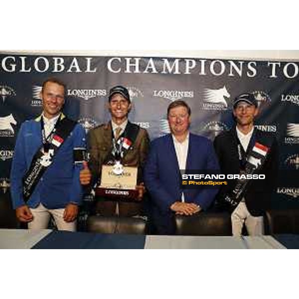 LGCT of Monaco - Grand Prix - Press conference - Christian Ahlmann, Alberto Zorzi, Jan Tops and Kevin Staut - Monaco, Port Hercule - 24 June 2017 - ph.Stefano Grasso/LGCT