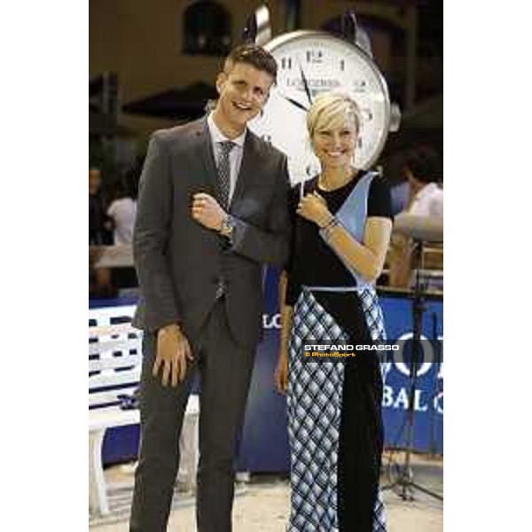 LGCT of Monaco - Grand Prix - Prize giving ceremony - David Auberson and Ingeborga Daipkunaite - Monaco, Port Hercule - 24 June 2017 - ph.Stefano Grasso/LGCT