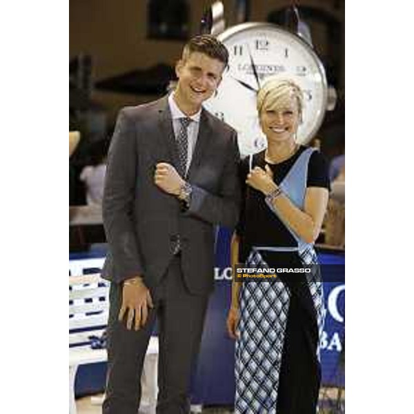 LGCT of Monaco - Grand Prix - Prize giving ceremony - David Auberson and Ingeborga Daipkunaite - Monaco, Port Hercule - 24 June 2017 - ph.Stefano Grasso/LGCT