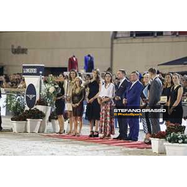 LGCT of Monaco - Grand Prix - Prize giving ceremony - Diane Fissore, Princess Charlotte Casiraghi, H.R.H. Princess Caroline of Monaco, Lars Windhorst, Jan Tops, Ingeborga Daipkunaite and David Auberson - Monaco, Port Hercule - 24 June 2017 - ph.Stefano Grasso/LGCT