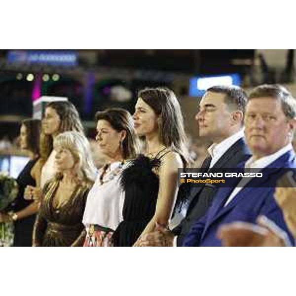 LGCT of Monaco - Grand Prix - Prize giving ceremony - Diane Fissore, Princess Charlotte Casiraghi, H.R.H. Princess Caroline of Monaco, Lars Windhorst, Jan Tops, - Monaco, Port Hercule - 24 June 2017 - ph.Stefano Grasso/LGCT