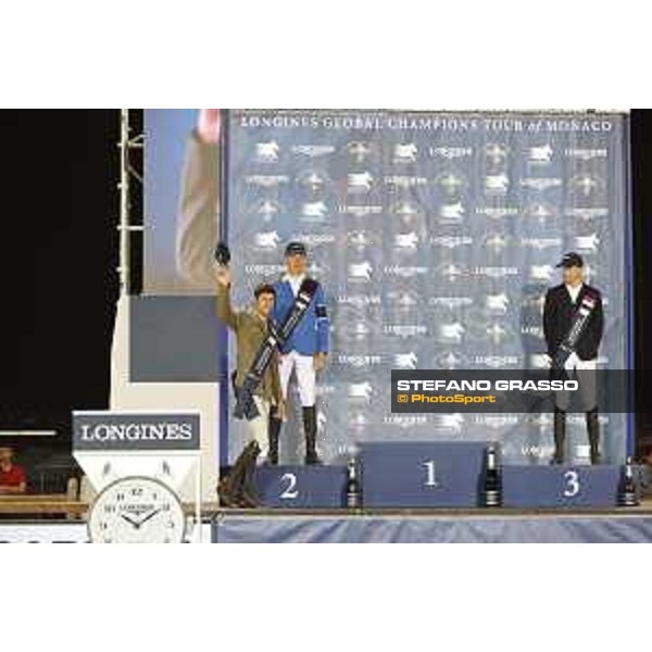 LGCT of Monaco - Grand Prix - Prize giving ceremony - The podium: 1st Alberto Zorzi, 2nd Christian Ahlmann and 3rd Kevin Staut - Monaco, Port Hercule - 24 June 2017 - ph.Stefano Grasso/LGCT