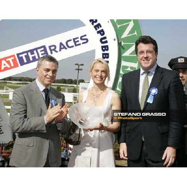 giving prize of Premio Presidente della Repubblica - At The Races - Andrea Scarpellini and the manager of At The Races Rome, 13th may 2007 ph. Stefano Grasso