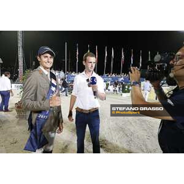 LGCT of Monaco - Grand Prix - Prize giving ceremony - Alberto Zorzi interviewed by LGCT TV crew - Monaco, Port Hercule - 24 June 2017 - ph.Stefano Grasso/LGCT