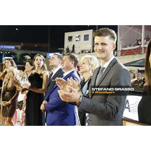 LGCT of Monaco - Grand Prix - Prize giving ceremony - Diane Fissore, Princess Charlotte Casiraghi, H.R.H. Princess Caroline of Monaco, Lars Windhorst, Jan Tops, Ingeborga Daipkunaite and David Auberson - Monaco, Port Hercule - 24 June 2017 - ph.Stefano Grasso/LGCT