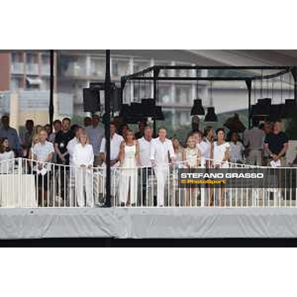 LGCT of Monaco - Grand Prix - VIP guests listening to Monaco\'s national anthem - Monaco, Port Hercule - 24 June 2017 - ph.Stefano Grasso/LGCT