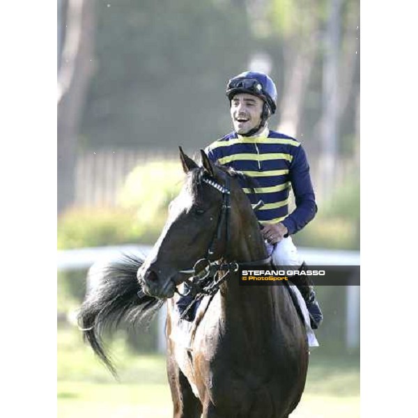 Dario Vargiu and Lokaloka winners of Premio Regina Elena Emirates Airlines Rome, 13th may 2007 ph. Stefano Grasso