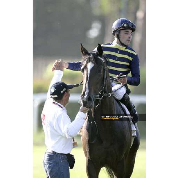 Dario Vargiu and Lokaloka winners of Premio Regina Elena Emirates Airlines Rome, 13th may 2007 ph. Stefano Grasso