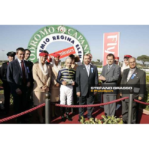 giving prize of Premio Regina Elena Emirates Airlines won by Dario Vargiu on Lokaloka Rome, 13th may 2007 ph. Stefano Grasso