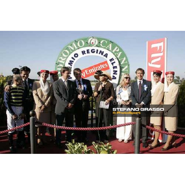 giving prize of Premio Regina Elena Emirates Airlines won by Dario Vargiu on Lokaloka Rome, 13th may 2007 ph. Stefano Grasso