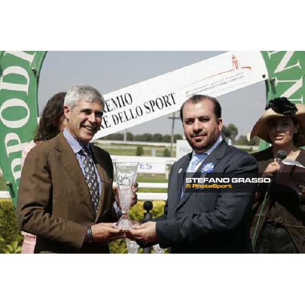 giving prize of Premio Corriere dello Sport - Dubai International Airport won by Monosillabo Rome, 13th may 2007 ph. Stefano Grasso