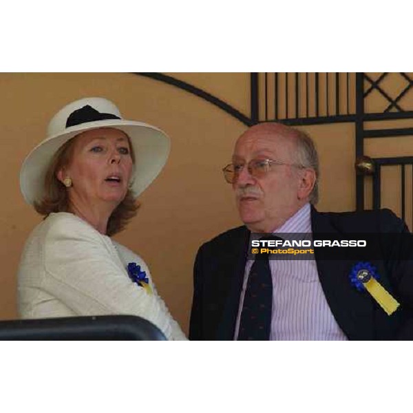 Ambassador Vattani and lady Premio Presidente della Repubblica Rome Capannelle 16th may 2004 ph.Stefano Grasso