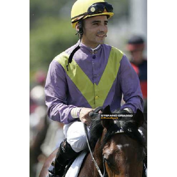 Dario Vargiu comes back on Robybat after winning the Premio della Speranza Shadwell Stud Rome, 13th may 2007 ph. Stefano Grasso