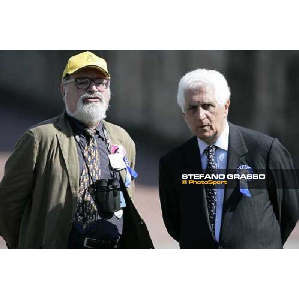 Enzo Mei and Fernando Savater in the parade ring of Gran Premio Presidente della Repubblica 2007 Rome, 13th may 2007 ph. Stefano Grasso