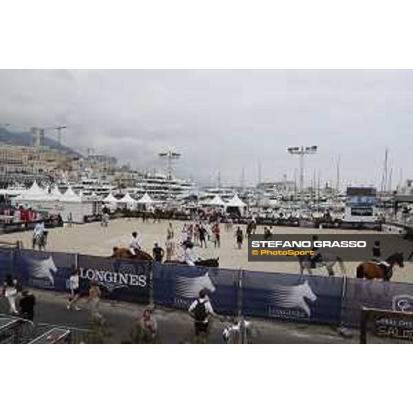 LGCT of Monaco - A view of the warm up ring - Monaco, Port Hercule - 23 June 2017 - ph.Stefano Grasso/LGCT