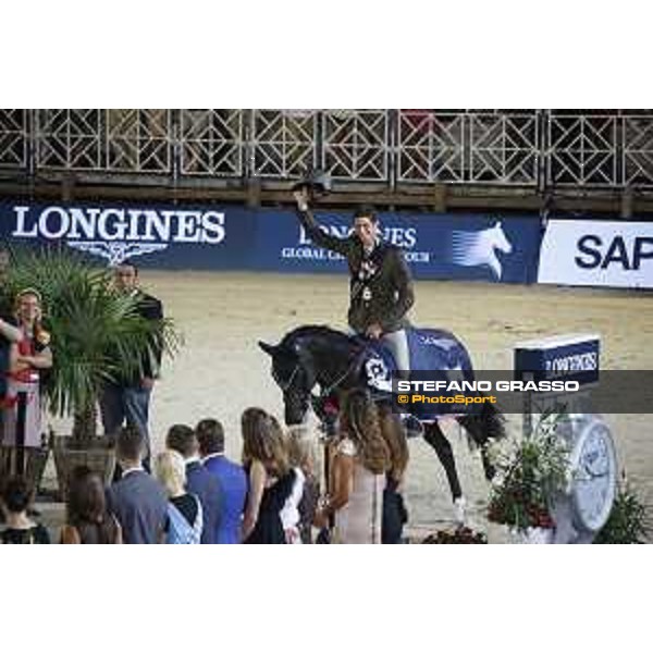 LGCT of Monaco - Alberto Zorzi on Cornetto K parade after winning the LGCT grand Prix du Prince de Monaco - Monaco, Port Hercule - 24 June 2017 - ph.Mario Grassia/LGCT