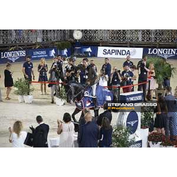 LGCT of Monaco - Alberto Zorzi on Cornetto K parade after winning the LGCT grand Prix du Prince de Monaco - Monaco, Port Hercule - 24 June 2017 - ph.Mario Grassia/LGCT