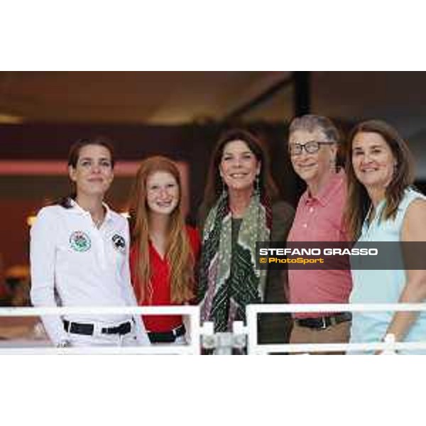 LGCT of Monaco - Princess Charlotte, Jennifer Gates, H.R.H.Princess Caroline of Hannover, Bill and Melinda Gates - Monaco, Port Hercule - 23 June 2017 - ph.Stefano Grasso/LGCT