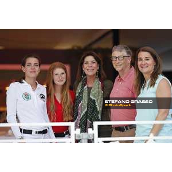 LGCT of Monaco - Princess Charlotte, Jennifer Gates, H.R.H.Princess Caroline of Hannover, Bill and Melinda Gates - Monaco, Port Hercule - 23 June 2017 - ph.Stefano Grasso/LGCT