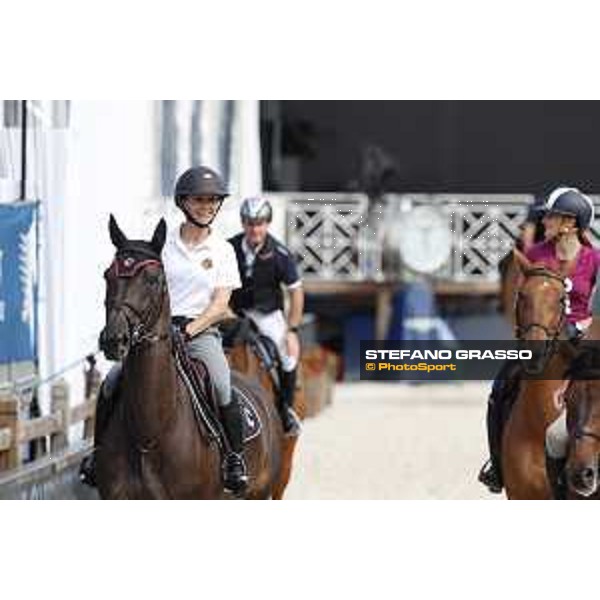 LGCT of Monaco - Warm up - Georgina Bloomberg - Monaco, Port Hercule - 22 June 2017 - ph.Stefano Grasso/LGCT