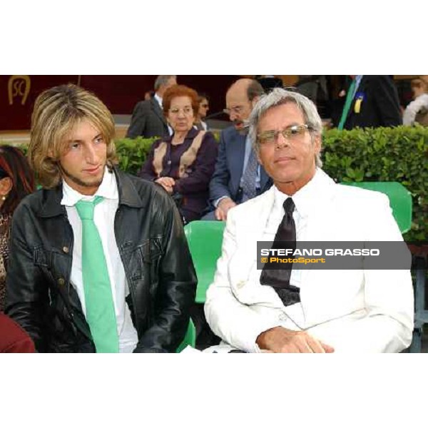 Claudio Baglioni and son Premio Presidente della Repubblica Rome Capannelle 16th may 2004 ph. Stefano Grasso