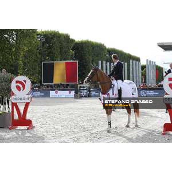 LGCT of Paris Eiffel - Class 5 - Prize giving ceremony - Pieter Devos on Apart wins the class presented by Oddo - Paris,30th june 2017 - ph.Stefano Grasso/LGCT