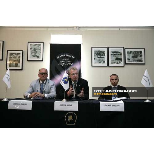 Ing. Cesare Croce during press conference of Franck Muller trophy Rome, 26th may 2007 ph. Stefano Grasso