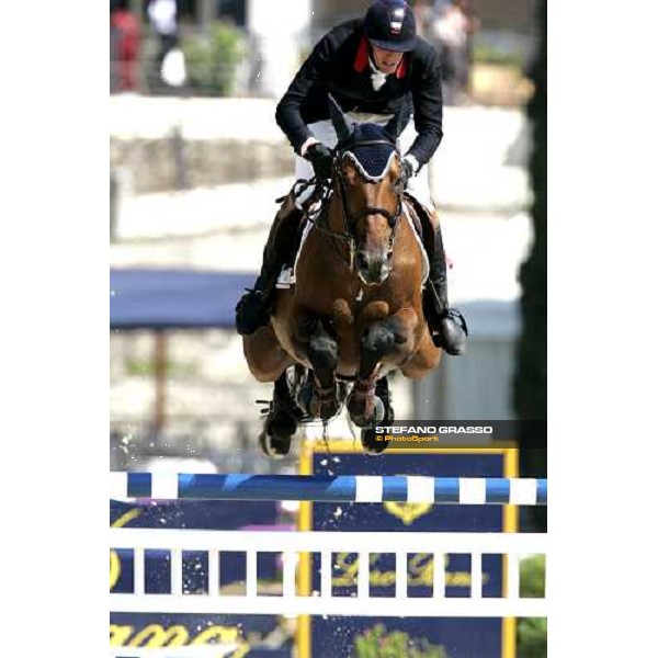 Kevin Staut on Kraque Boom Bois Margot 75¡ Csio - Samsung Nation\'s Cup Rome, 25th may 2007 ph. Stefano Grasso