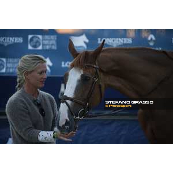 LGCT of Paris Eiffel - Bernadette Lejeune, David Will and Angelica Augustsson Zanotelli retire Mic Mac du Tillard from the competition - Paris, 1st july 2017 - ph.Stefano Grasso/LGCT