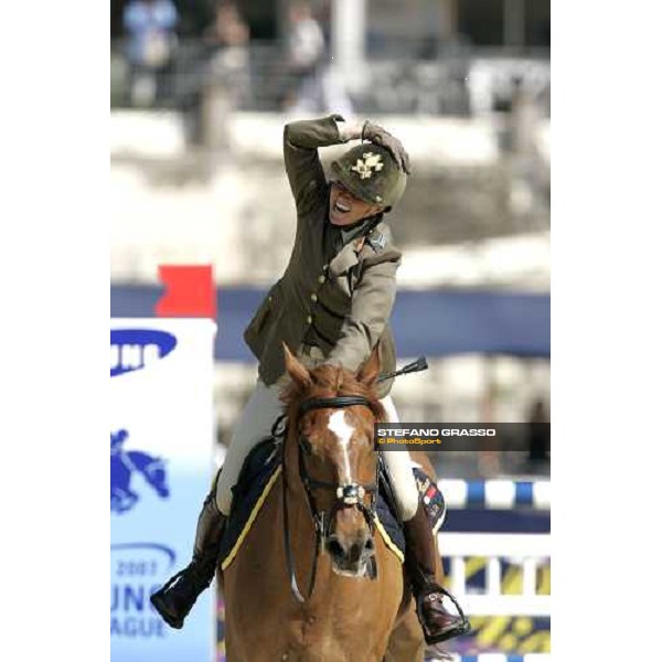 Chiara Arrighetti on Harpon du Borda 75¡ Csio - Samsung Nation\'s Cup Rome, 25th may 2007 ph. Stefano Grasso