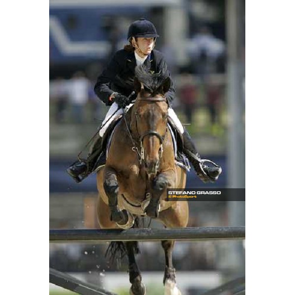 Lotta Schulz on Calibra II 75¡ Csio - Samsung Nation\'s Cup Rome, 25th may 2007 ph. Stefano Grasso