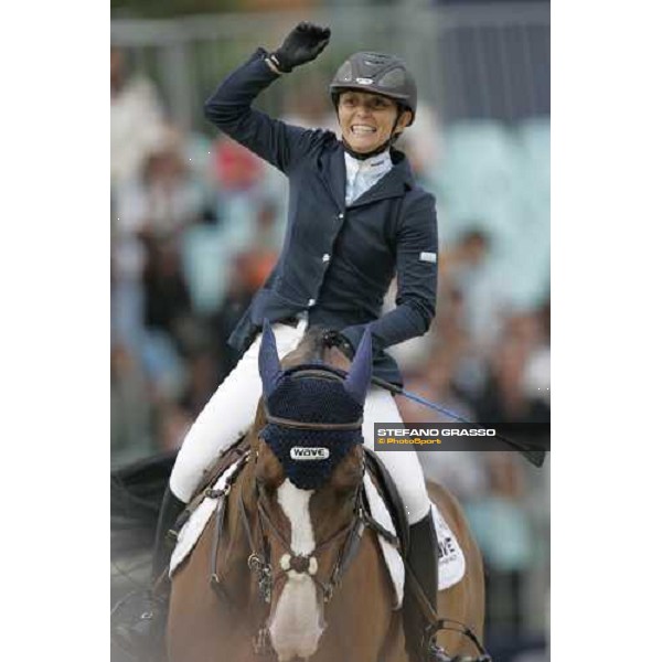 ROMA - Villa Borghese - 75¡ Piazza di Siena - Jonella Ligresti on Nanta, 3rd classified in the Loro Piana Grand Prix Rome, 27th may 2007 ph. Stefano Grasso